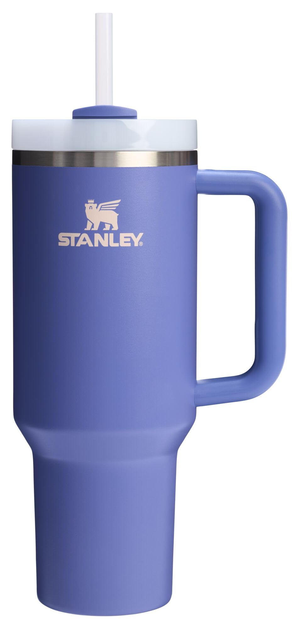 STANLEY Quencher H2.0 Tumbler with Handle and Straw 40 oz Flowstate 3-Position Lid Cup Holder Compatible for Travel Insulated Stainless Steel Cup BPA-Free Rose Quartz 2.0