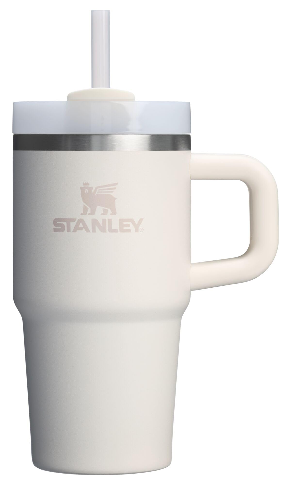 STANLEY Quencher H2.0 Tumbler with Handle and Straw 40 oz Flowstate 3-Position Lid Cup Holder Compatible for Travel Insulated Stainless Steel Cup BPA-Free Rose Quartz 2.0