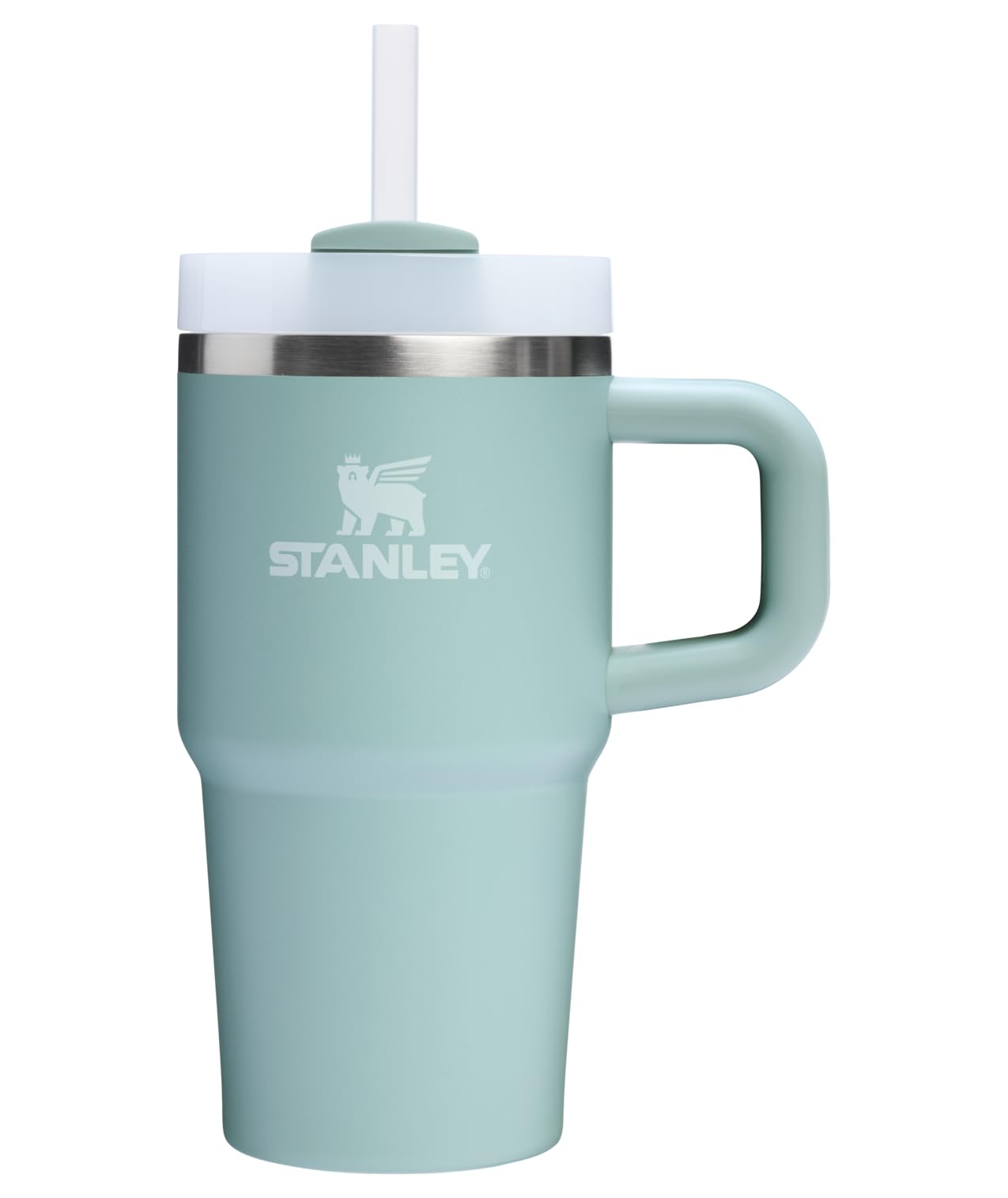 STANLEY Quencher H2.0 Tumbler with Handle and Straw 40 oz Flowstate 3-Position Lid Cup Holder Compatible for Travel Insulated Stainless Steel Cup BPA-Free Rose Quartz 2.0