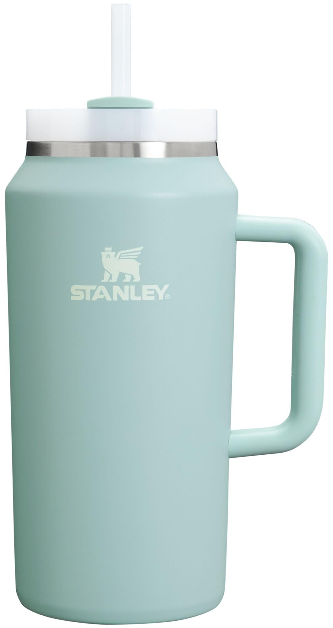 STANLEY Quencher H2.0 Tumbler with Handle and Straw 40 oz Flowstate 3-Position Lid Cup Holder Compatible for Travel Insulated Stainless Steel Cup BPA-Free Rose Quartz 2.0