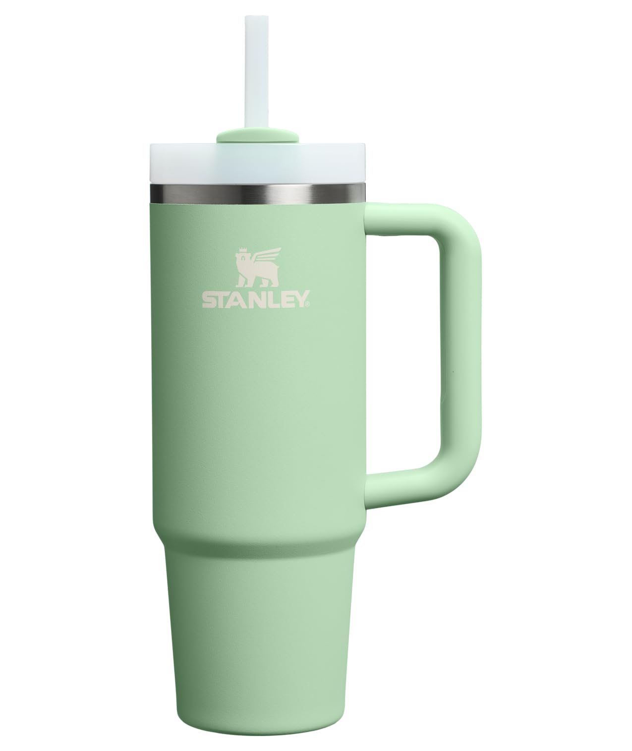STANLEY Quencher H2.0 Tumbler with Handle and Straw 40 oz Flowstate 3-Position Lid Cup Holder Compatible for Travel Insulated Stainless Steel Cup BPA-Free Rose Quartz 2.0