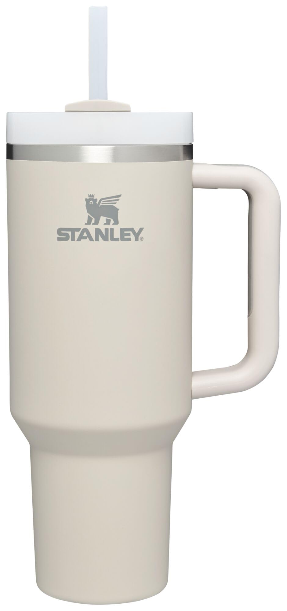 STANLEY Quencher H2.0 Tumbler with Handle and Straw 40 oz Flowstate 3-Position Lid Cup Holder Compatible for Travel Insulated Stainless Steel Cup BPA-Free Rose Quartz 2.0