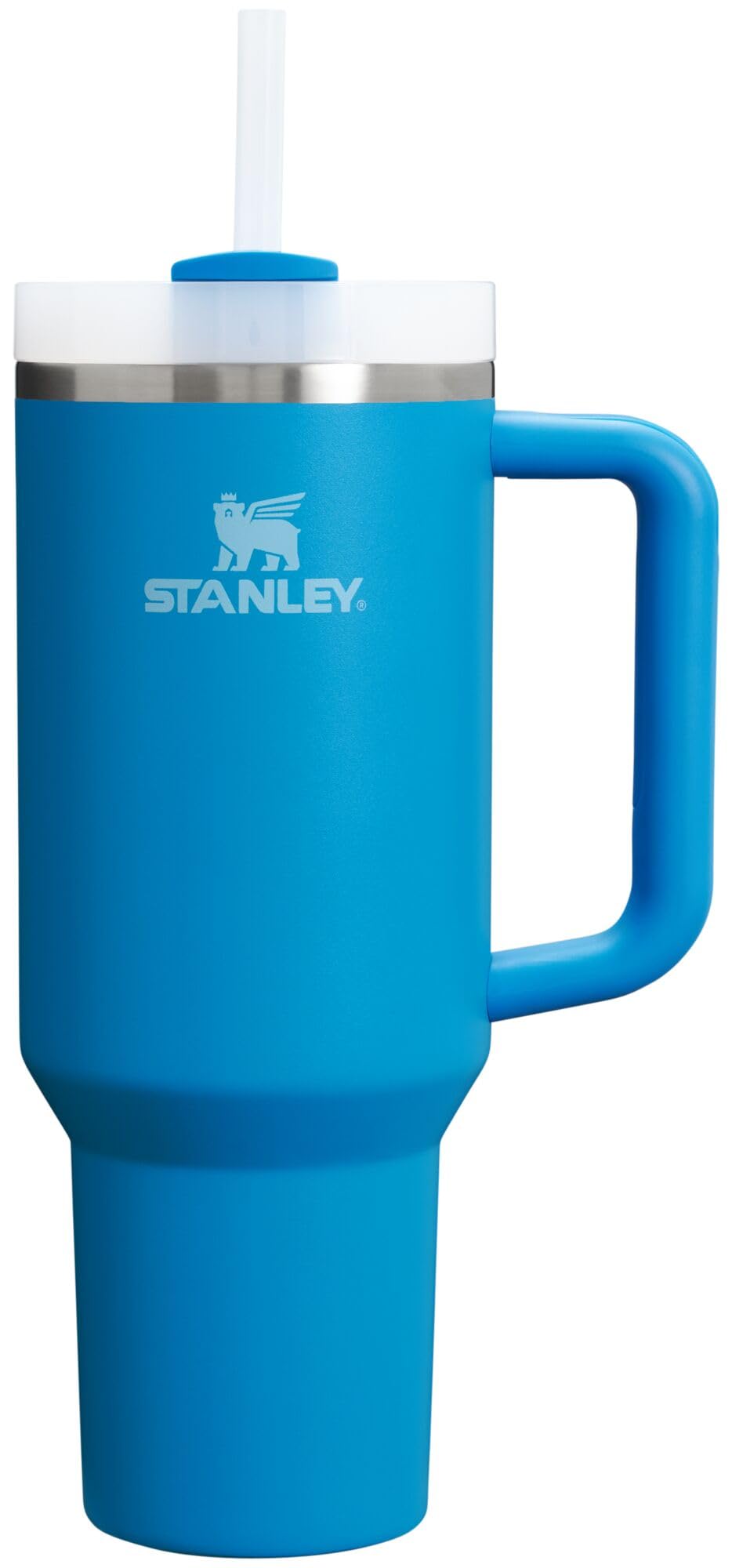 STANLEY Quencher H2.0 Tumbler with Handle and Straw 40 oz Flowstate 3-Position Lid Cup Holder Compatible for Travel Insulated Stainless Steel Cup BPA-Free Rose Quartz 2.0