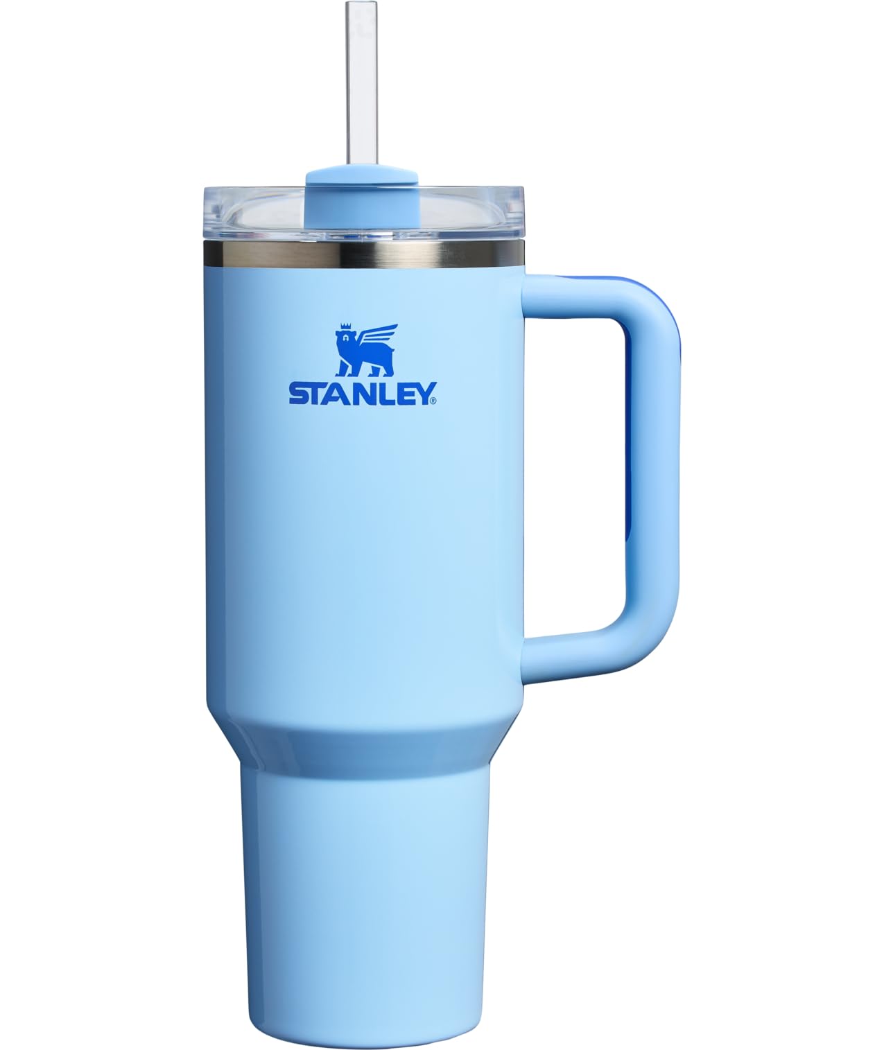 STANLEY Quencher H2.0 Tumbler with Handle and Straw 40 oz Flowstate 3-Position Lid Cup Holder Compatible for Travel Insulated Stainless Steel Cup BPA-Free Rose Quartz 2.0
