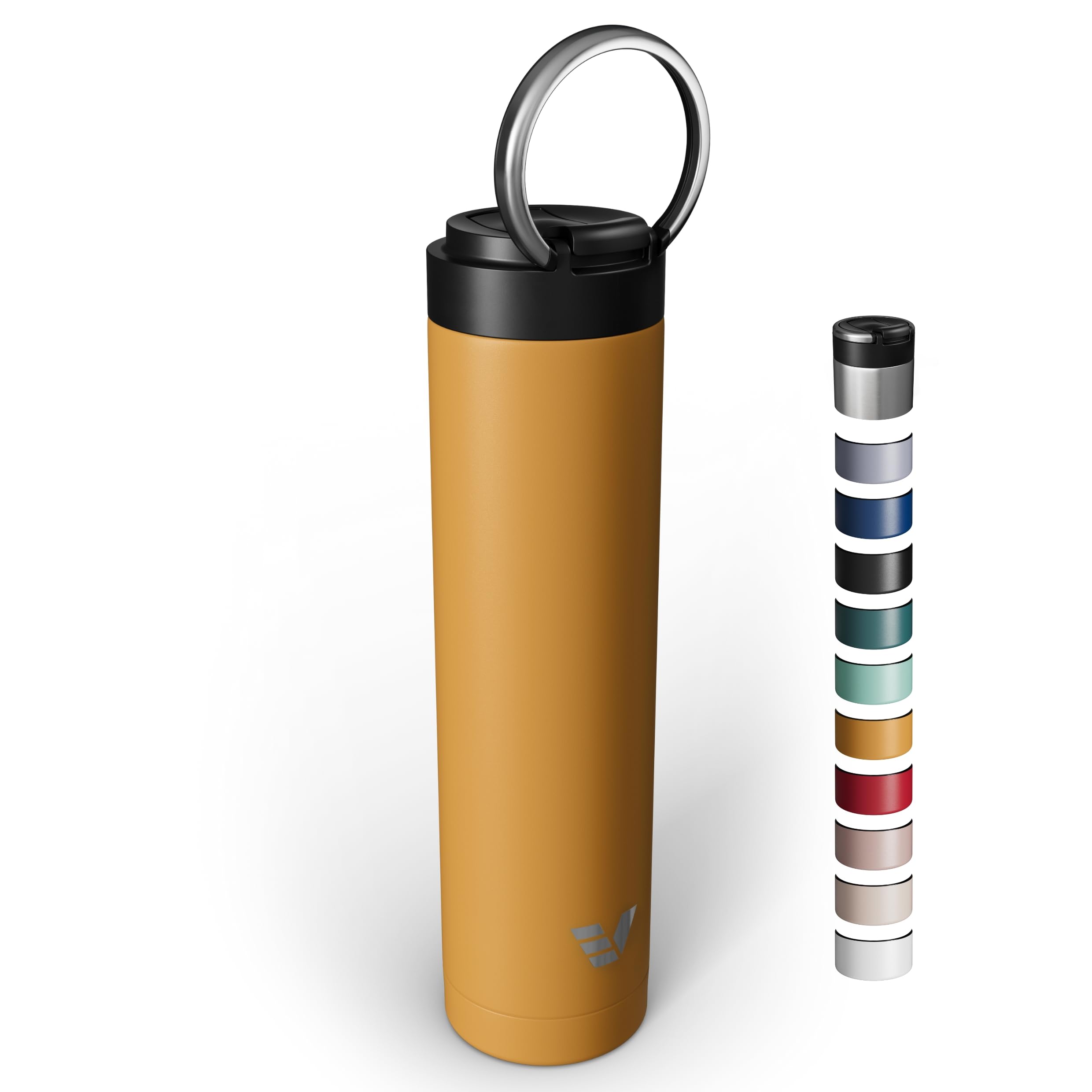 Super Maxi Stainless Steel Water Bottle 36oz - Double wall vacuum insulated | Integrated carry handle | leak proof flip top lid | Lightweight & stylish - Blue