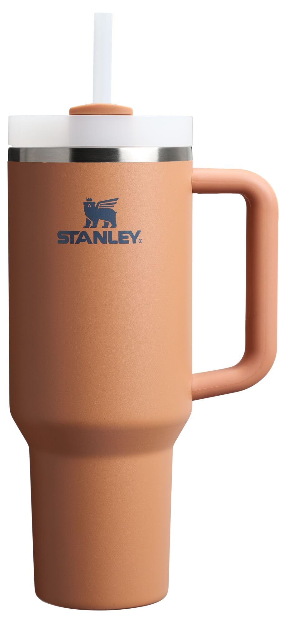 STANLEY Quencher H2.0 Tumbler with Handle and Straw 40 oz Flowstate 3-Position Lid Cup Holder Compatible for Travel Insulated Stainless Steel Cup BPA-Free Rose Quartz 2.0