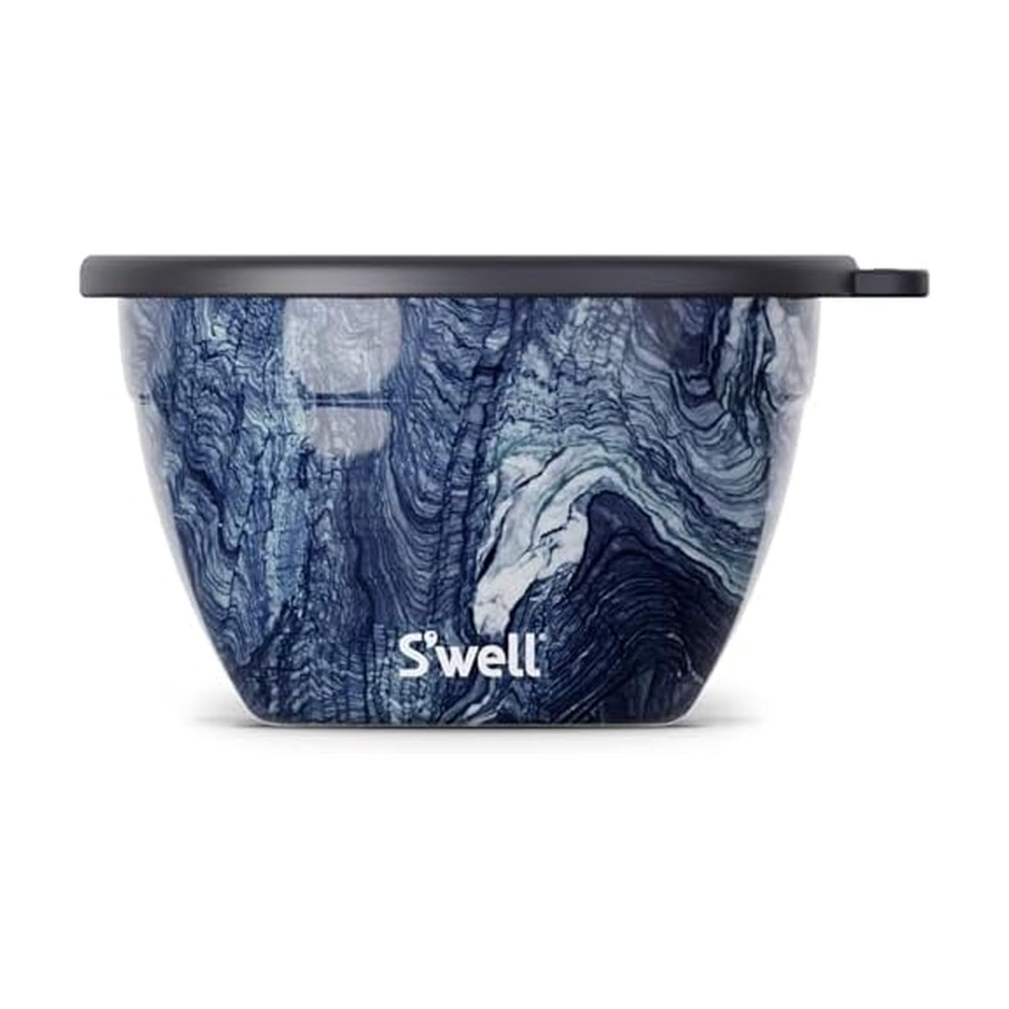 S’well Stainless Steel 64oz Salad Bowl Kit, Paper Cutouts Design, Includes 2oz Mini Canister and Removable Tray, Leakproof, Easy to Clean, Dishwasher Safe
