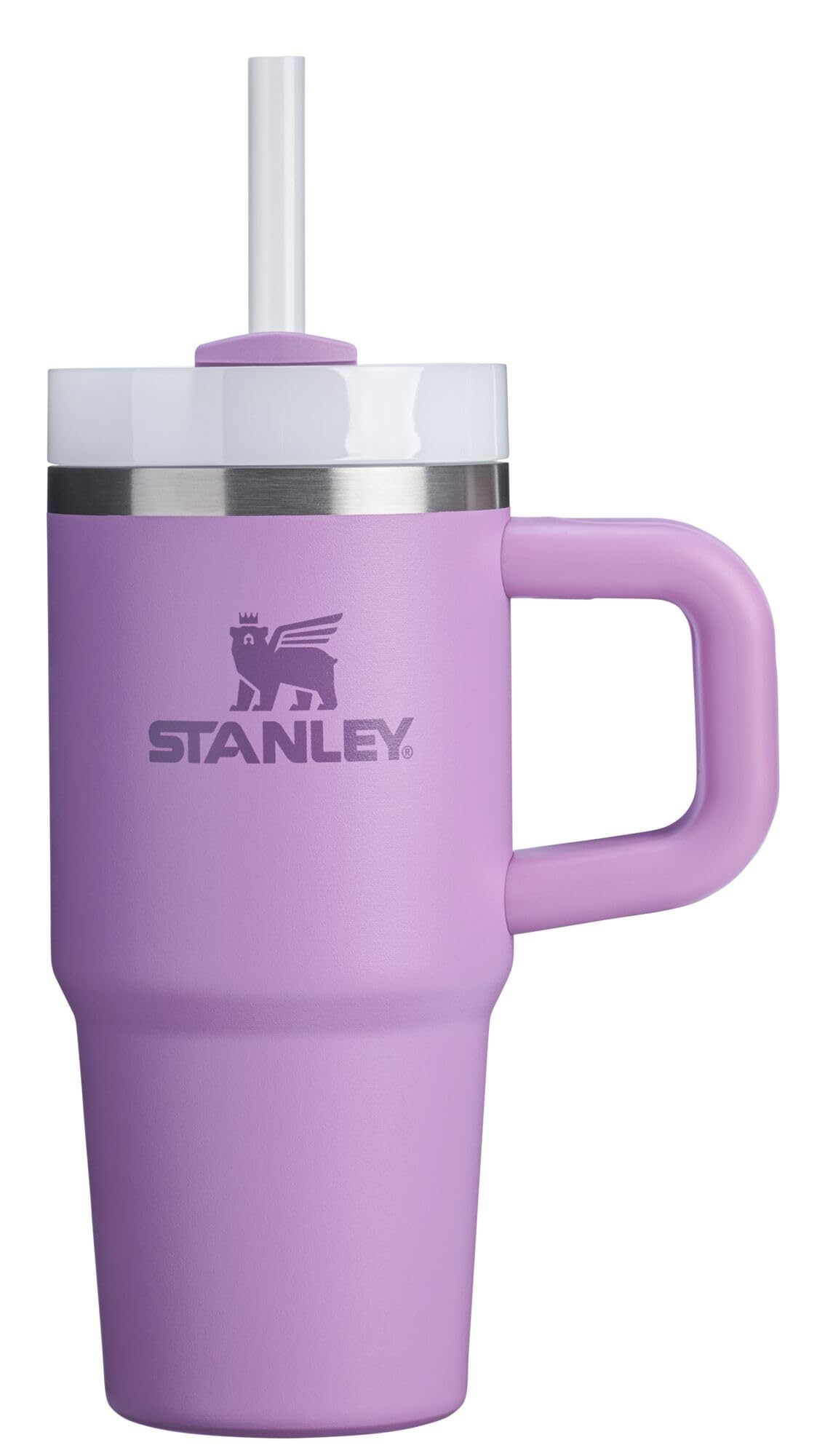 STANLEY Quencher H2.0 Tumbler with Handle and Straw 40 oz Flowstate 3-Position Lid Cup Holder Compatible for Travel Insulated Stainless Steel Cup BPA-Free Rose Quartz 2.0