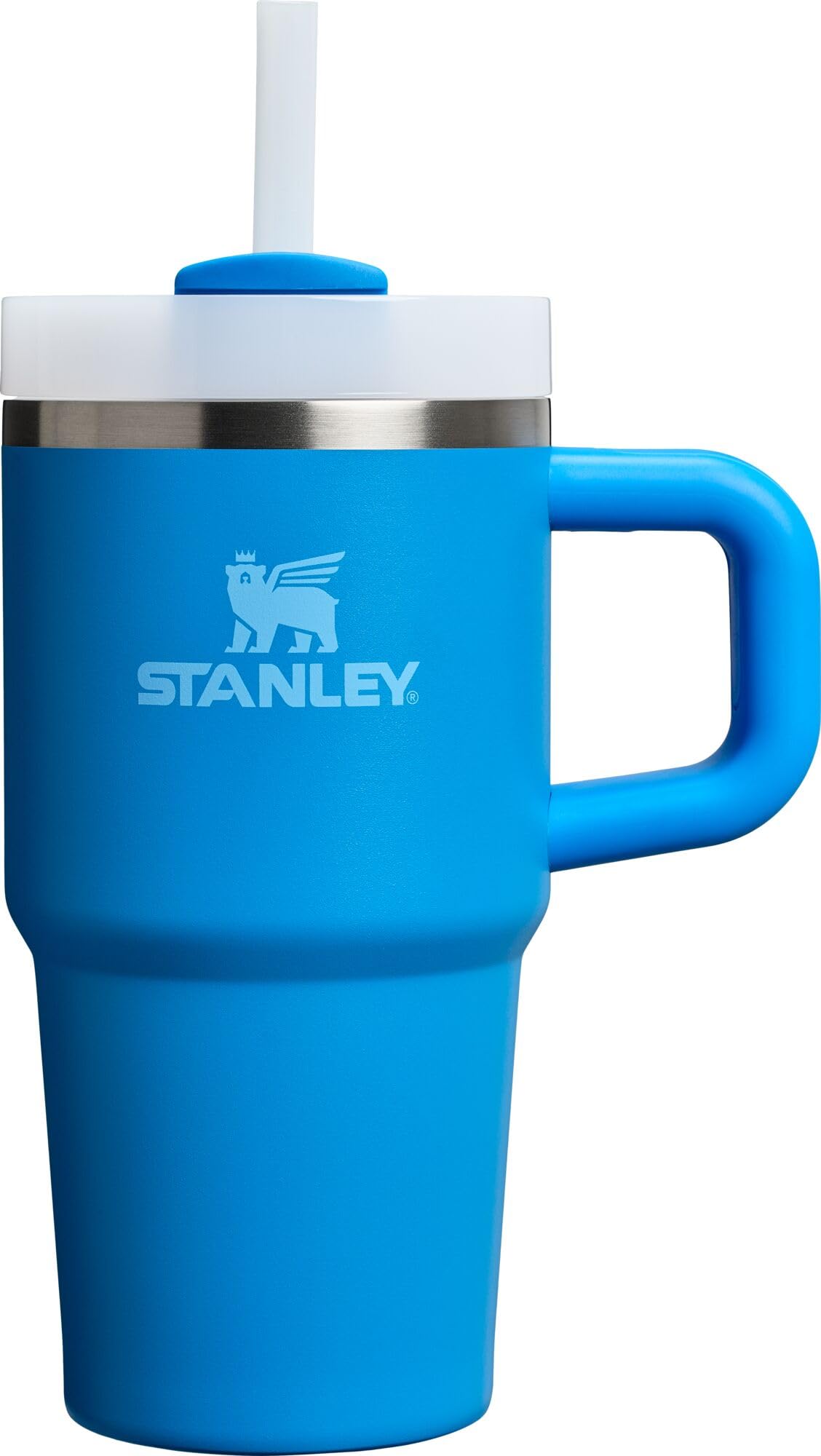 STANLEY Quencher H2.0 Tumbler with Handle and Straw 40 oz Flowstate 3-Position Lid Cup Holder Compatible for Travel Insulated Stainless Steel Cup BPA-Free Rose Quartz 2.0