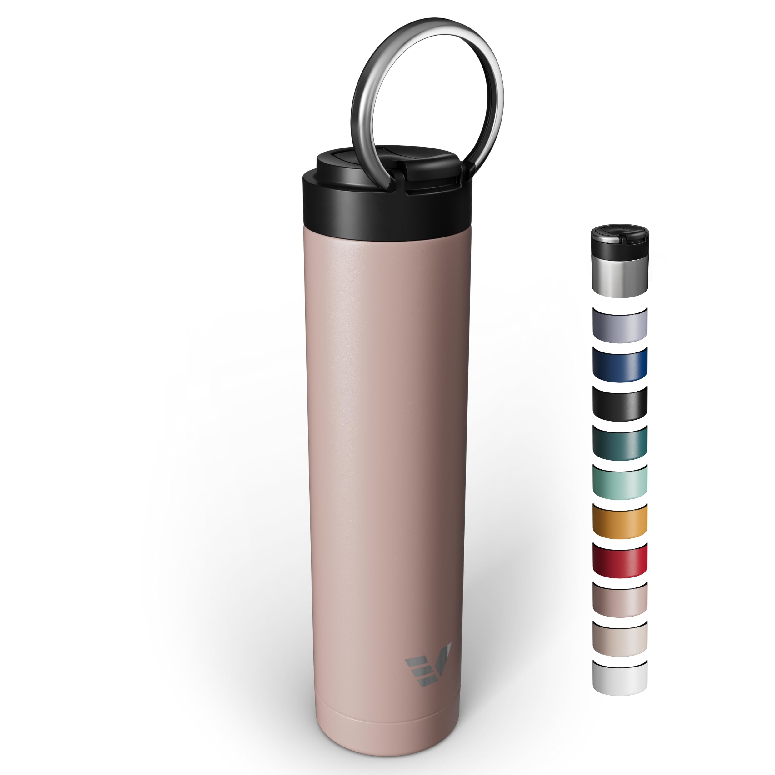 Super Maxi Stainless Steel Water Bottle 36oz - Double wall vacuum insulated | Integrated carry handle | leak proof flip top lid | Lightweight & stylish - Stainless