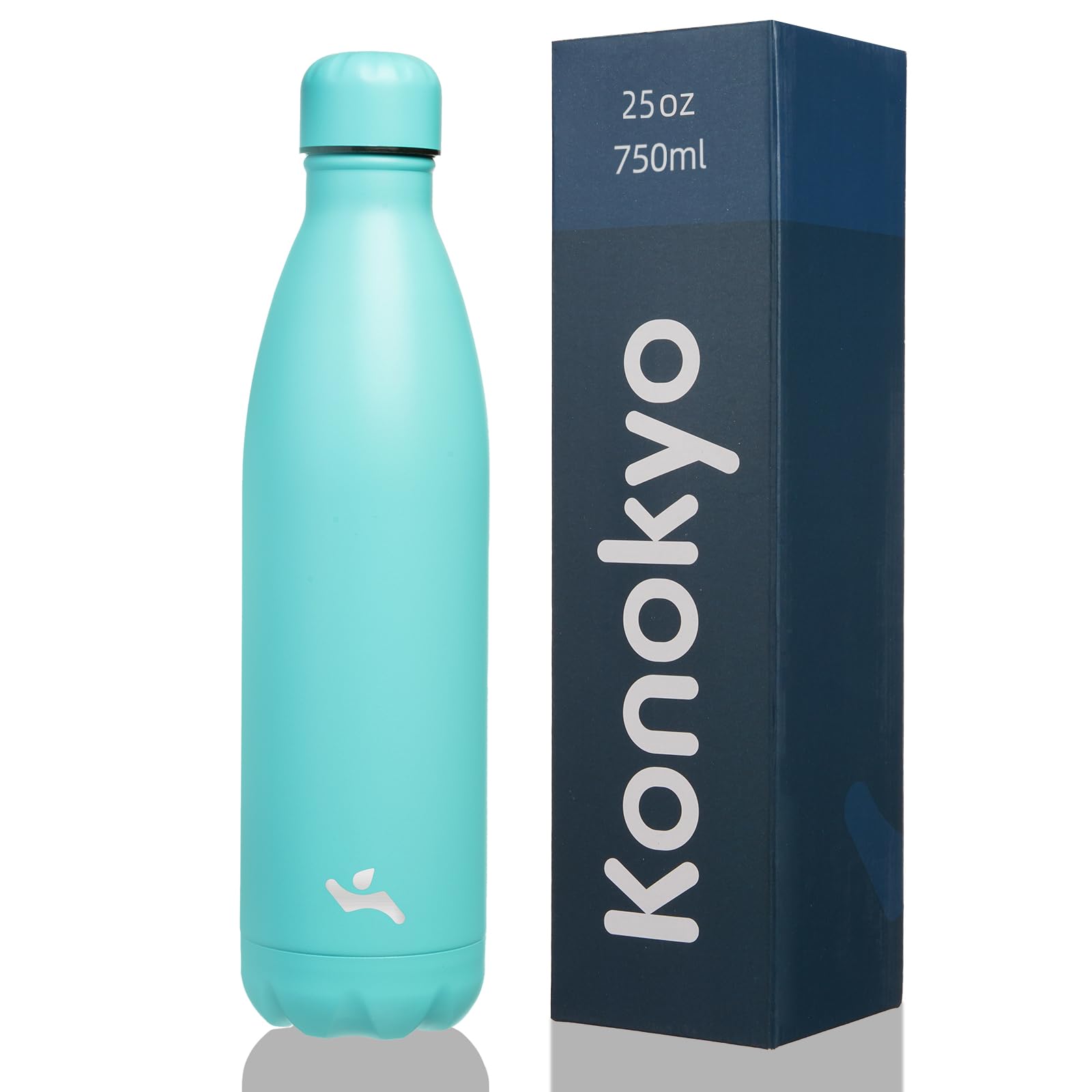 Insulated Water Bottles,12 oz Double Wall Stainless Steel Vacumm Metal Flask for Sports Travel,Mint