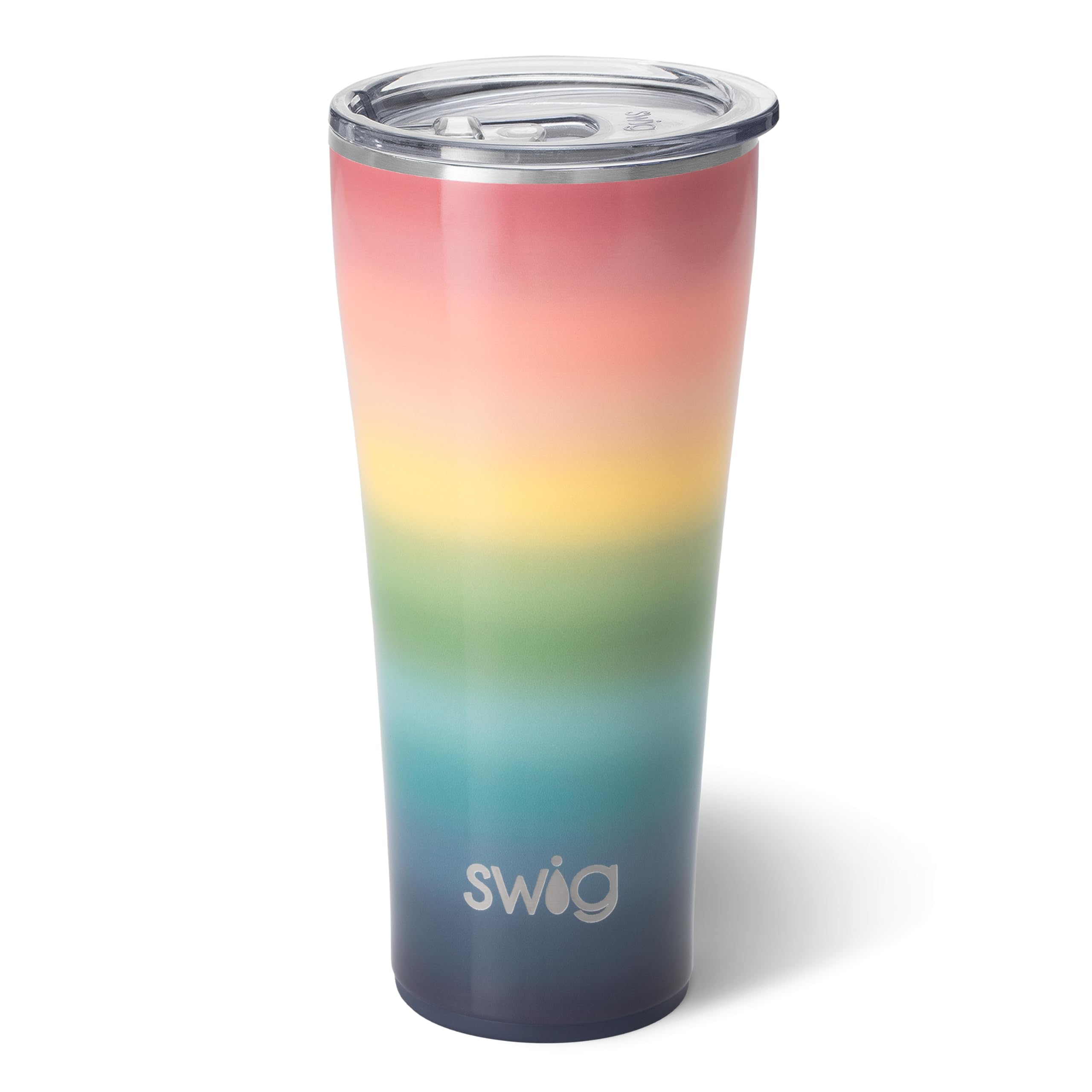 Swig Life 32oz Insulated Tumbler, Travel Coffee Tumbler with Lid, Cup Holder Friendly Travel Coffee Mug, Stainless Steel with Lid (Wanderlust)