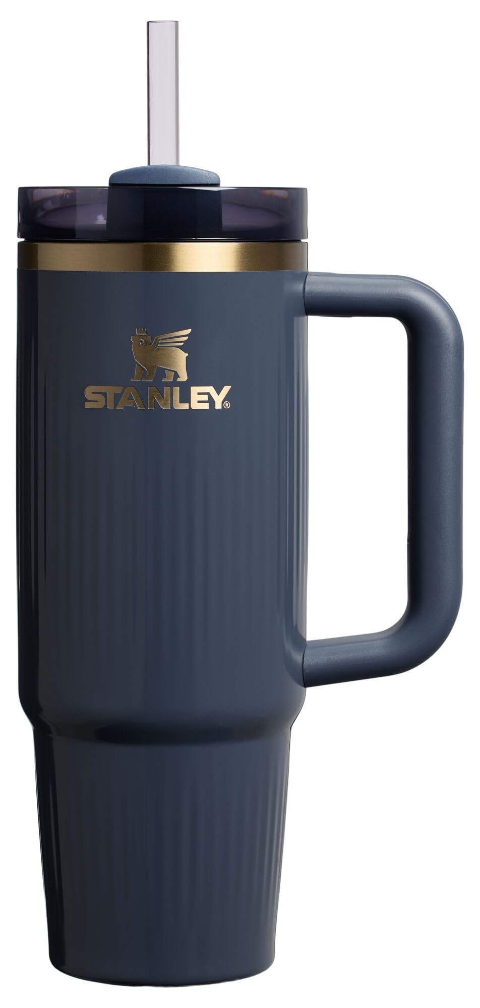STANLEY Quencher H2.0 Tumbler with Handle and Straw 40 oz Flowstate 3-Position Lid Cup Holder Compatible for Travel Insulated Stainless Steel Cup BPA-Free Rose Quartz 2.0