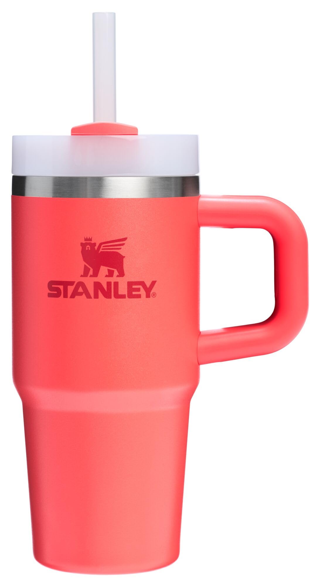 STANLEY Quencher H2.0 Tumbler with Handle and Straw 40 oz Flowstate 3-Position Lid Cup Holder Compatible for Travel Insulated Stainless Steel Cup BPA-Free Rose Quartz 2.0