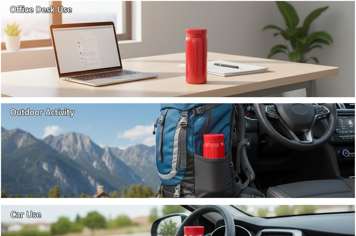 Mini Stainless Steel, Slim Insulated Water Bottle, 7oz, Small Water Bottle, Coffee Bottle, Tumbler, Travel Bottle, Coffee Cup, Pocket Bottle, keep hot and cold, Leak Proof, BPA Free