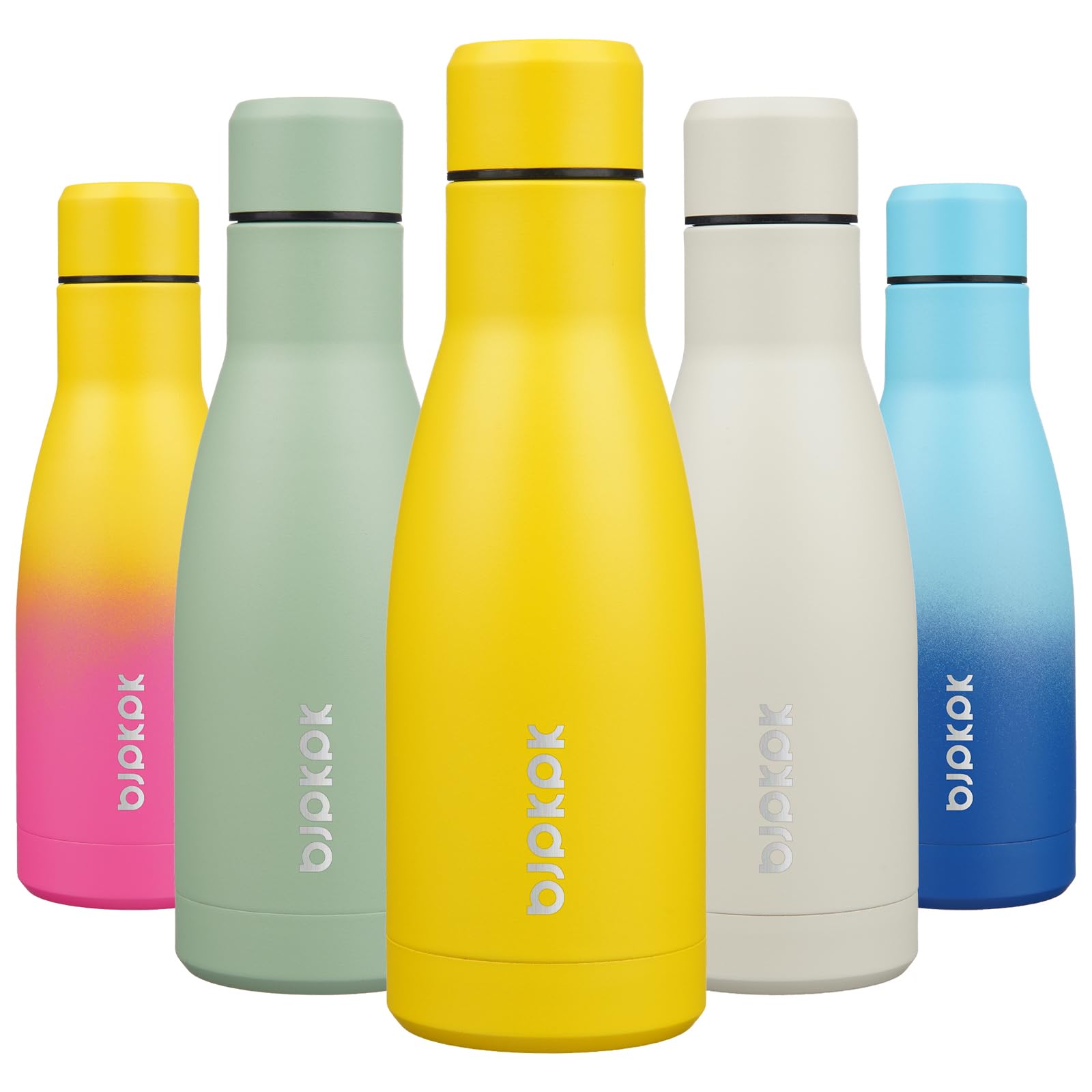 BJPKPK 17oz Insulated Water Bottles Stainless Steel Sports Water Bottles Keep Cold and Hot for Travel Dishwasher Safe,Sky