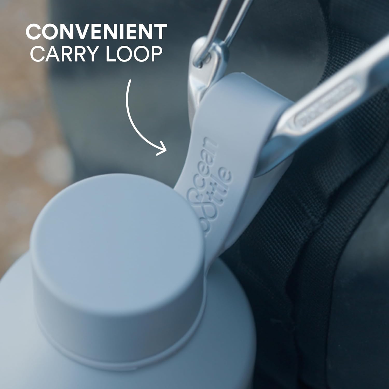 Ocean Bottle Original 25 oz | Stainless Steel Water Bottle | Reusable & Sustainable | Keeps Drinks Cold & Hot | Eco Friendly Gift (Sand Stone)