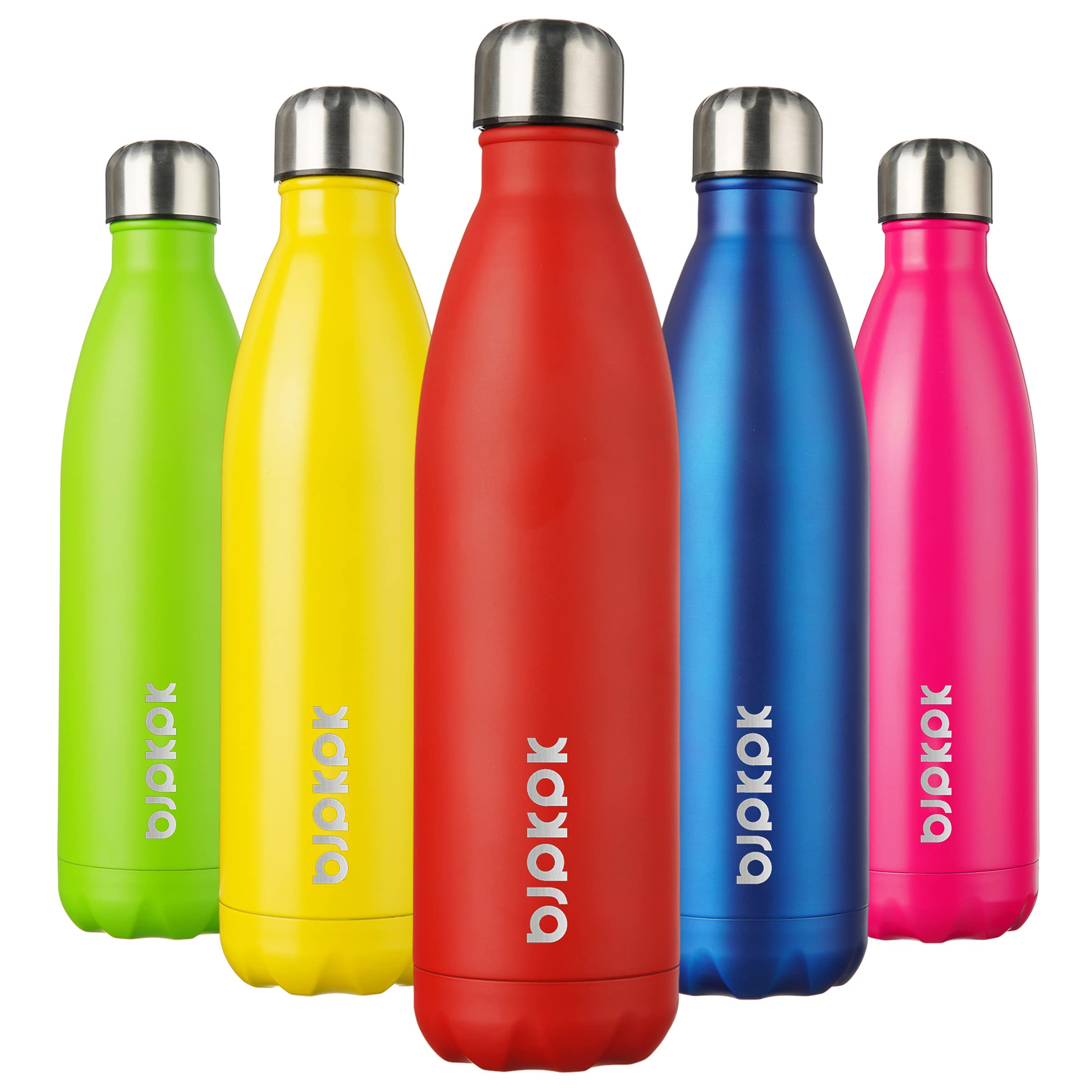 BJPKPK 17oz Insulated Water Bottles Stainless Steel Sports Water Bottles Keep Cold and Hot for Travel Dishwasher Safe,Sky