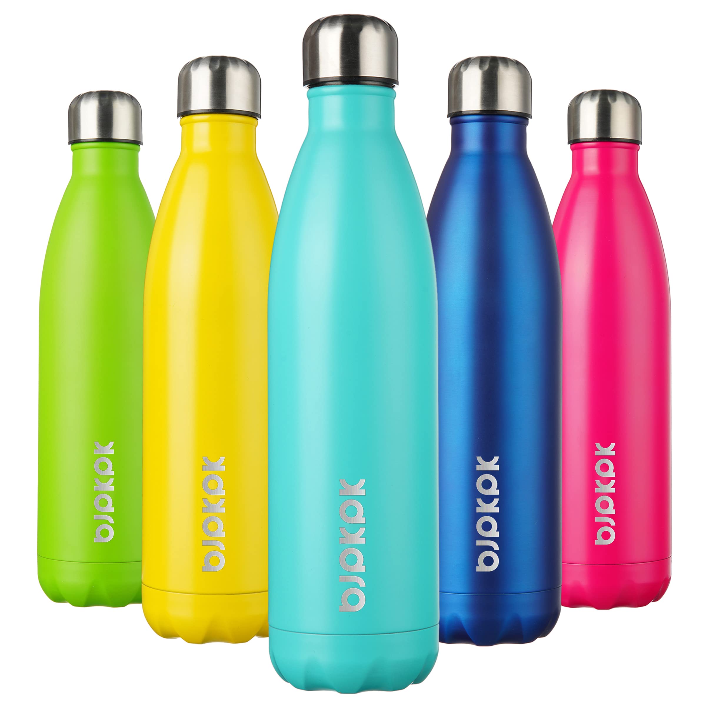 BJPKPK 17oz Insulated Water Bottles Stainless Steel Sports Water Bottles Keep Cold and Hot for Travel Dishwasher Safe,Sky