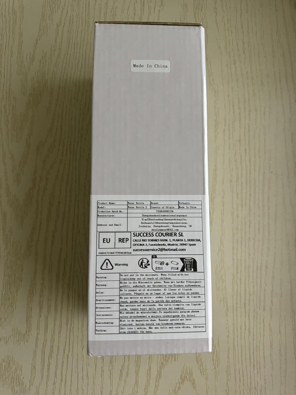 Volhoply 12oz Uninsulated Single Walled Water Bottle, Stainless Steel Reusable Water Bottles with Handle, BPA Free & Plastic Free 18/8 304 Metal Water Bottles for Camping, Hikers, Cyclists