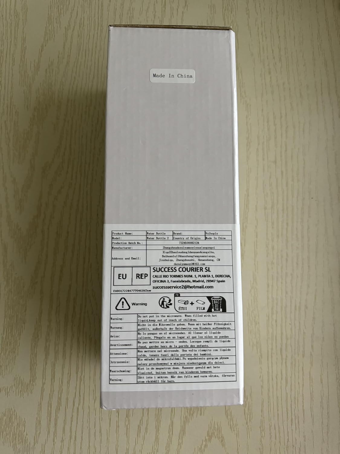 Volhoply 12oz Uninsulated Single Walled Water Bottle, Stainless Steel Reusable Water Bottles with Handle, BPA Free & Plastic Free 18/8 304 Metal Water Bottles for Camping, Hikers, Cyclists